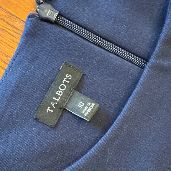 NWOT Talbots Navy Blue Ponte Dress - Picture 2 of 8